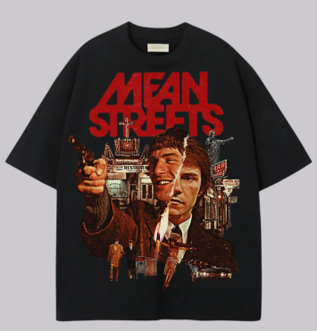 Тениска с надпис „Mean Streets“